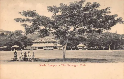 L227 Malaysia Kuala Lumpur The Selangor Club Vintage Postkarte