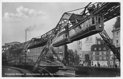 A209 Deutschland Wuppertal Schwebebahn Artmeier Restaurant Marx Olex Postkarte