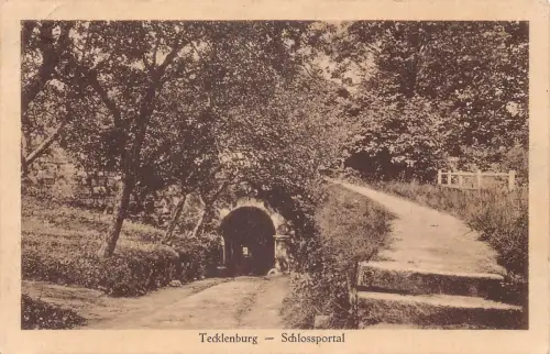 A209 Deutschland 1927 Tecklenburgisches Schlossportaltunnel Vintage Postkarte