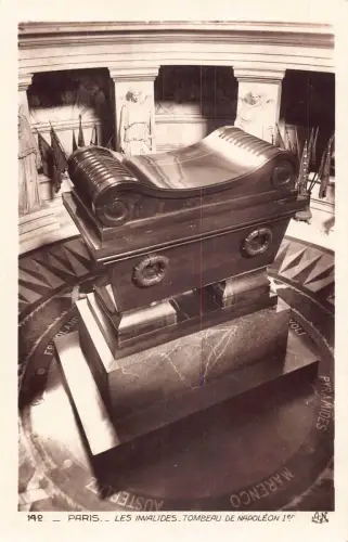 A839 Frankreich Paris Les Invalides Grab von Napoleon Bonaparte Vintage Postkarte