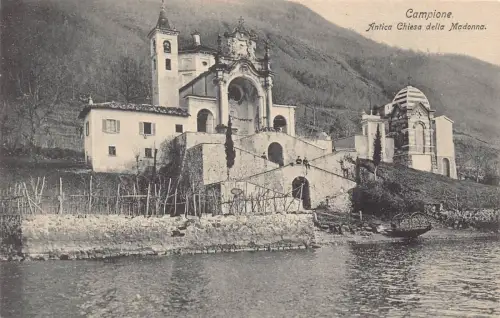 B491 Italien Campione Antica Chiesa della Madonna Kirche Postkarte