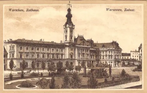 B533 Polen Warschau Warszawa Königliches Schloss Schloss Zamek Schloss Postkarte