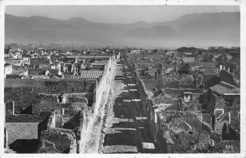 L084 Italien Neapel Pompeji 1938 Echtfoto Postkarte