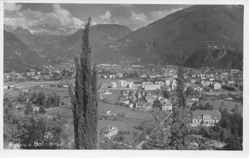 B092 Italien Gries e Bolzano RPPC Vintage Postkarte