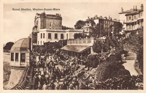 B116 England Rozel Shelter Weston - Super-Mare Wines & Beers Postkarte