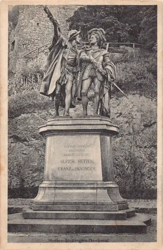 B227 Deutschland 1925 Verkehrsausstellung Briefmarke Hutten Sickingen Denkmal Postkarte