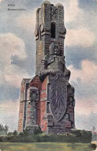 B227 Deutschland Köln Köln Bismarcksaeule Denkmal Postkarte