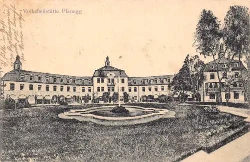 B228 Deutschland 1913 Volksheilstaette Planegg Vintage Postkarte