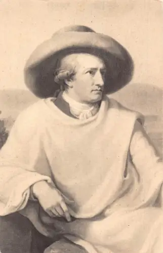 Dichter Johann Wolfgang von Goethe Kunst Vintage Postkarte