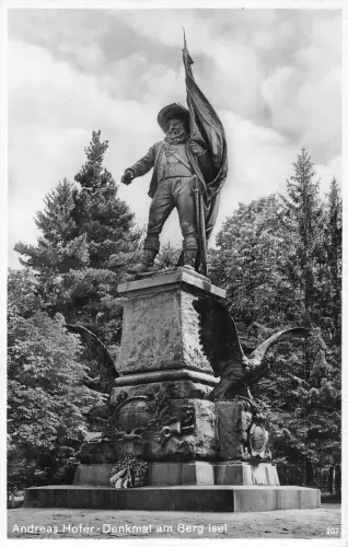 B093 Österreich Andreas Hofer Denkmal am Berg Isel Denkmal Vintage Postkarte