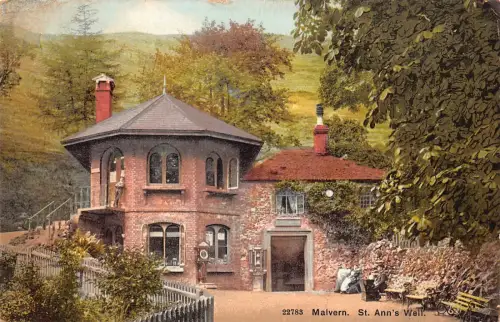B127 England 1915 Malvern St Ann's Well Vintage Postkarte