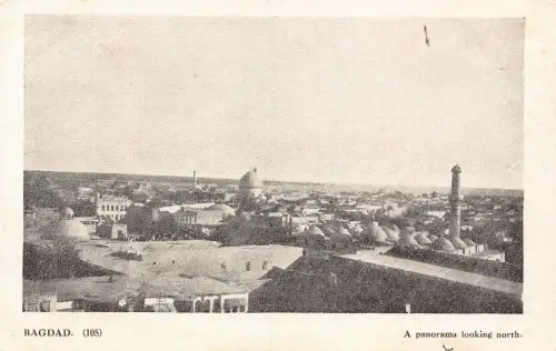Irak Bagdad Nordansicht Vintage Postkarte