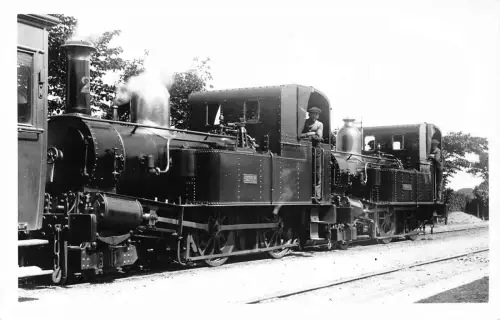 B122 Transport Dampflokomotive im Bahnhof Kirkmichael Schottland Postkarte
