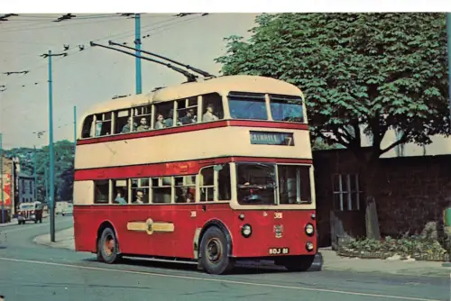B122 Transport Trolley Bus Doppeldecker South Lancashire St Helens Postkarte