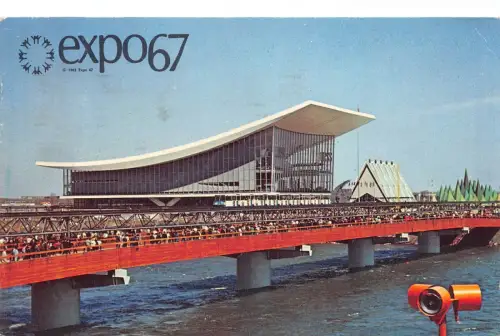 B122 Expo '67 Montreal, Kanada Pavillon der Sowjetunion Ausstellungspostkarte