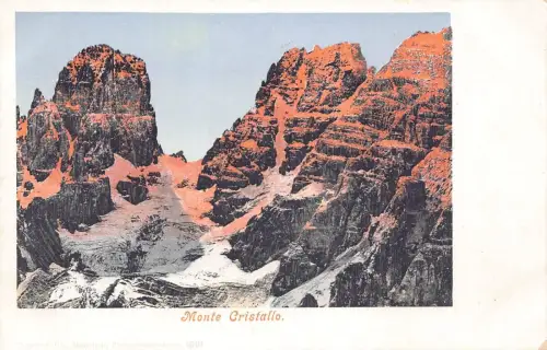 A120 Italien Monte Cristallo Berg Vintage Postkarte