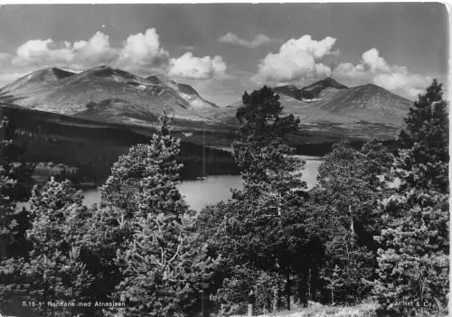 B231 Norwegen Rondane med Atnasjoen RPPC Vintage Postkarte