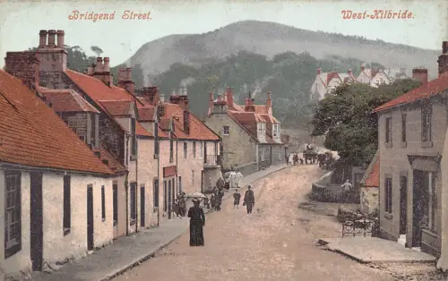 A030 Schottland West Kilbride Bridgend Straße Vintage Postkarte