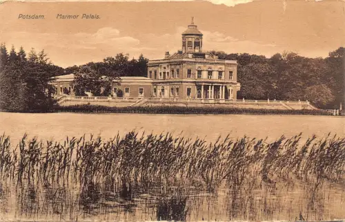 A028 Deutschland Potsdam Marmor Palais Schloss Vintage Postkarte