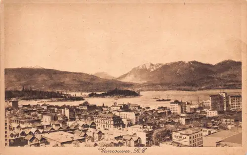 B243 Kanada Vancouver Shell Benzin Schild Werbung Vintage Postkarte