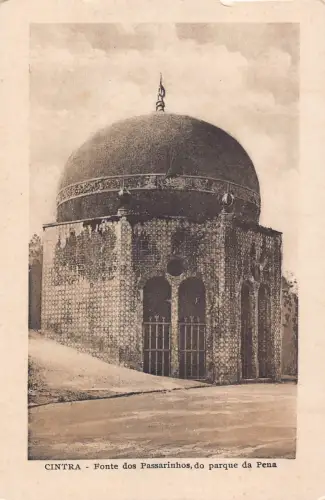 B245 Portugal Cintra Fonte dos Passarinhos do parque da Pena Postkarte