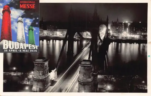 L035 Ungarn 1939 Internationale Ausstellung Budapest Echtfoto Vintage Postkarte