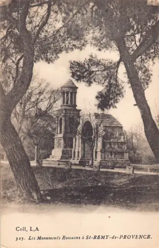 A837 Frankreich Denkmal Römer St Remy de Provence Vintage Postkarte
