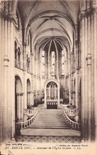 A839 Frankreich Bar le Duc Interieur St Jean Kirche Vintage Postkarte