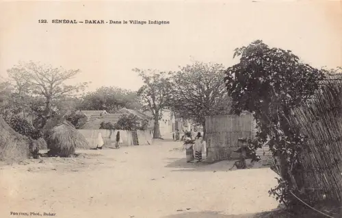 L542 Senegal Dakar Geburtsdorf Vintage Postkarte