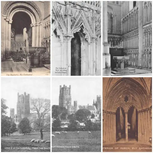 England Ely Cathedral Lot 6 Postkarten B882
