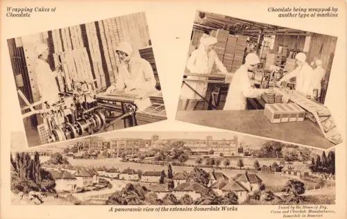 B575 Werbung House of Fry Kakao- und Schokoladenmanufaktur Somerset Postkarte