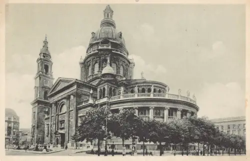 A226 Ungarn Budapest St. Sephen Kirche Vintage Postkarte