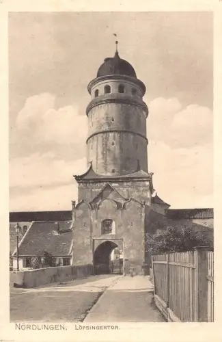 A224 Deutschland Noerdlingen Loepsingertor Vintage Postkarte
