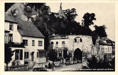 Niederlande Valkenburg L Berkelpoort Ruinen Gelehrter Kinder Restaurant Postkarte
