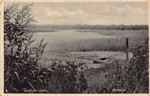 Niederlande Quakjes Wasser Rockanje See Vintage Postkarte