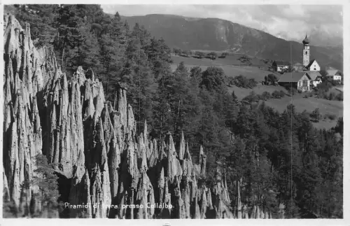A229 Italien 1929 Piramidi di terra presso Collabo Vintage Postkarte