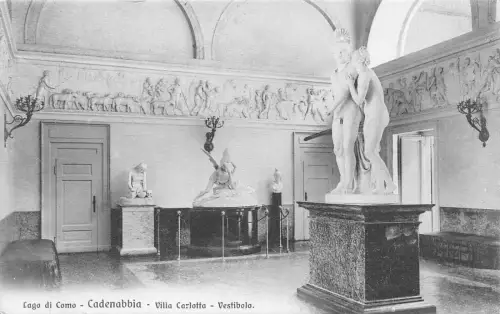 A229 Italien Lago di Como Cadenabbia Villa Carlotta Vestibolo Statuen Postkarte