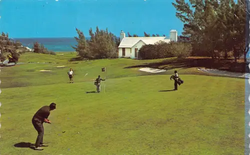 Bermuda 1969 Golfsport Vintage Postkarte