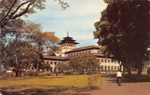 Indonesien West Djawa Provinz Bürogebäude Bandung Postkarte