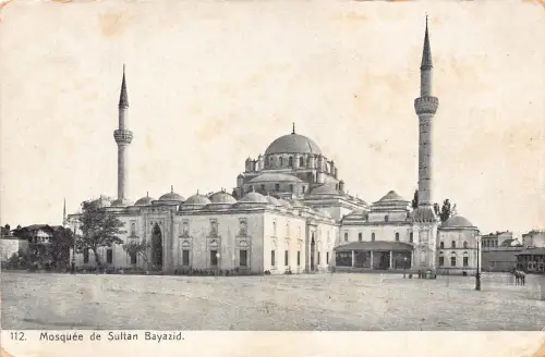 Türkei Istanbul Moschee Sultan Bayazid Vintage Postkarte