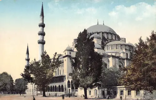 Türkei Konstantinopel Istanbul Blaue Moschee Süleyman Vintage Postkarte
