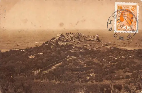 A037 Russland 1923 Krim Schwalbennest Ai-Todor Schloss Vintage Postkarte
