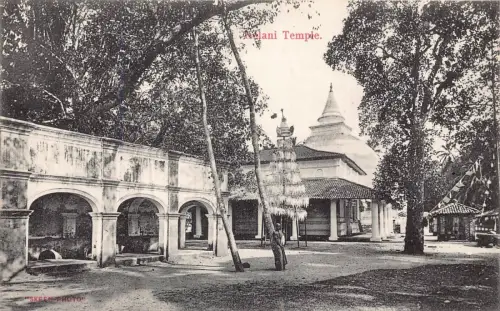 L380 Ceylon Sri Lanka Kelani Tempel Vintage Postkarten