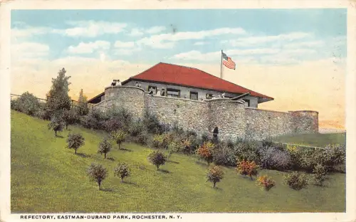 A848 US Refectory Eastman Durand Park Rochester New York Vintage Postkarte