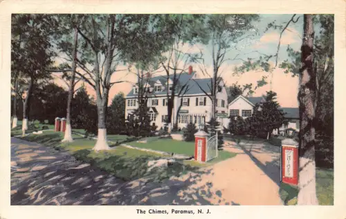 A848 US New Jersey Paramus The Chimes Restaurant Vintage Postkarte