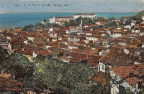 Algerien Skikda (Philippeville) Gesamtansicht Vintage Postkarte