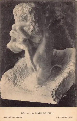 A841 Frankreich Le Main de Dieu Skulptur Vintage Postkarte