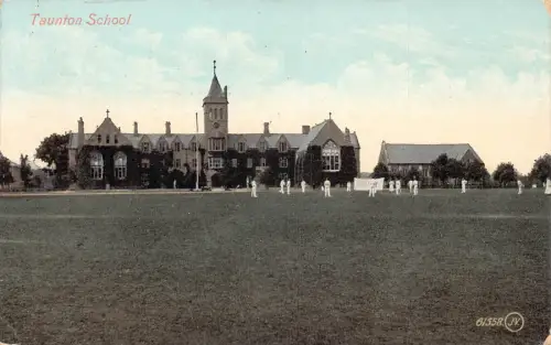 England 1911 Taunton School Vintage Postkarte