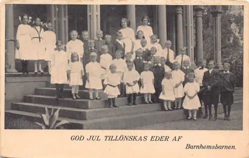 Schweden Gott Jul Tillonskas Eder Af Barnhemsbarnen Kindergruppe Postkarte