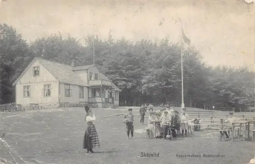 Schweden 1910 Skaralid Kopparhatiens Restaurationen Hotel Postkarte